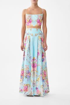 CORSET CROP TOP BAZAAR BLOOMS