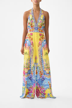 HALTERNECK JUMPSUIT WITH TIE NECK SULTANAHMET SUMMER