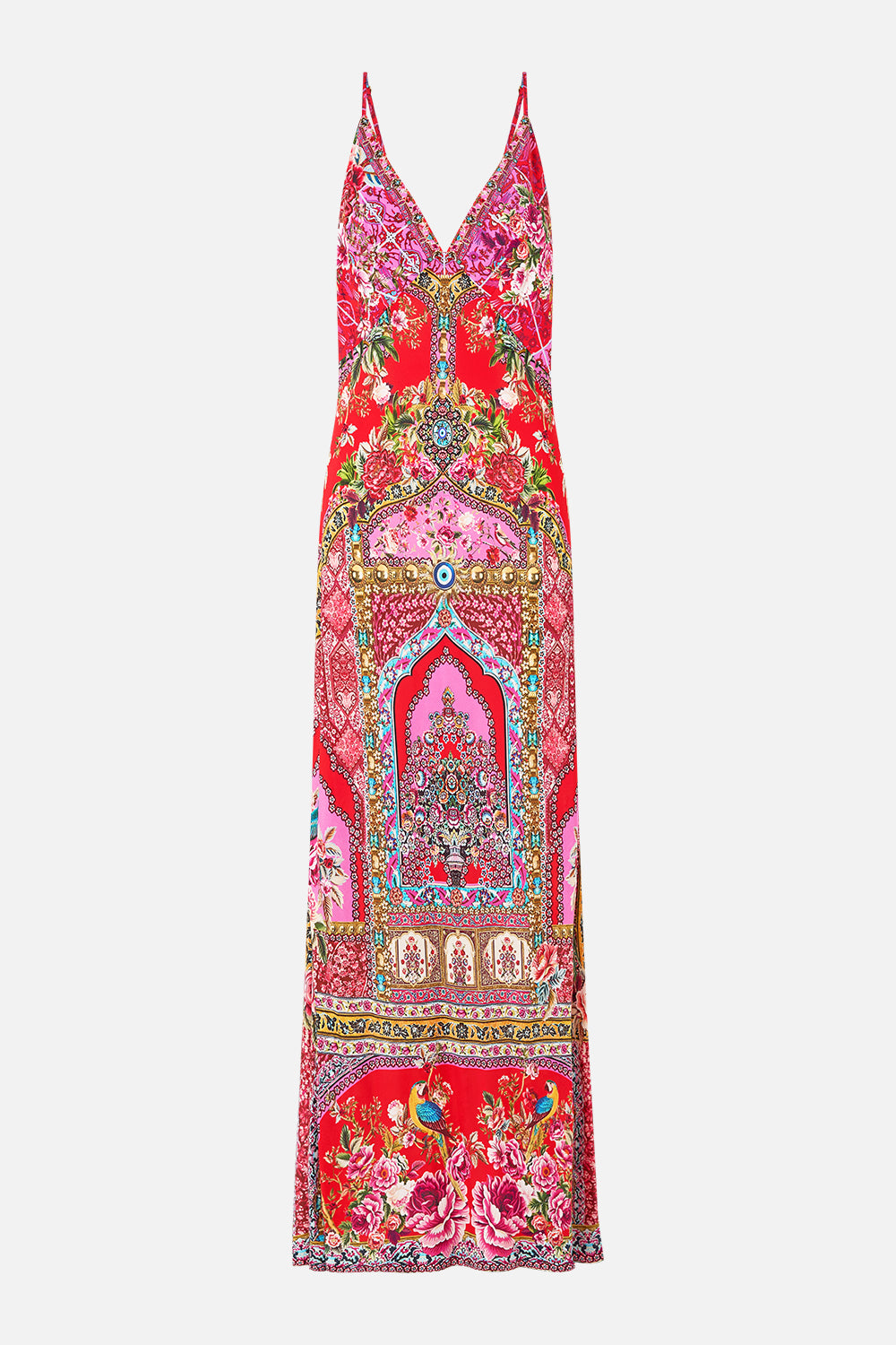 V-NECK FULL LENGTH BIAS SLIP DRESS HEIRLOOM EMPIRE