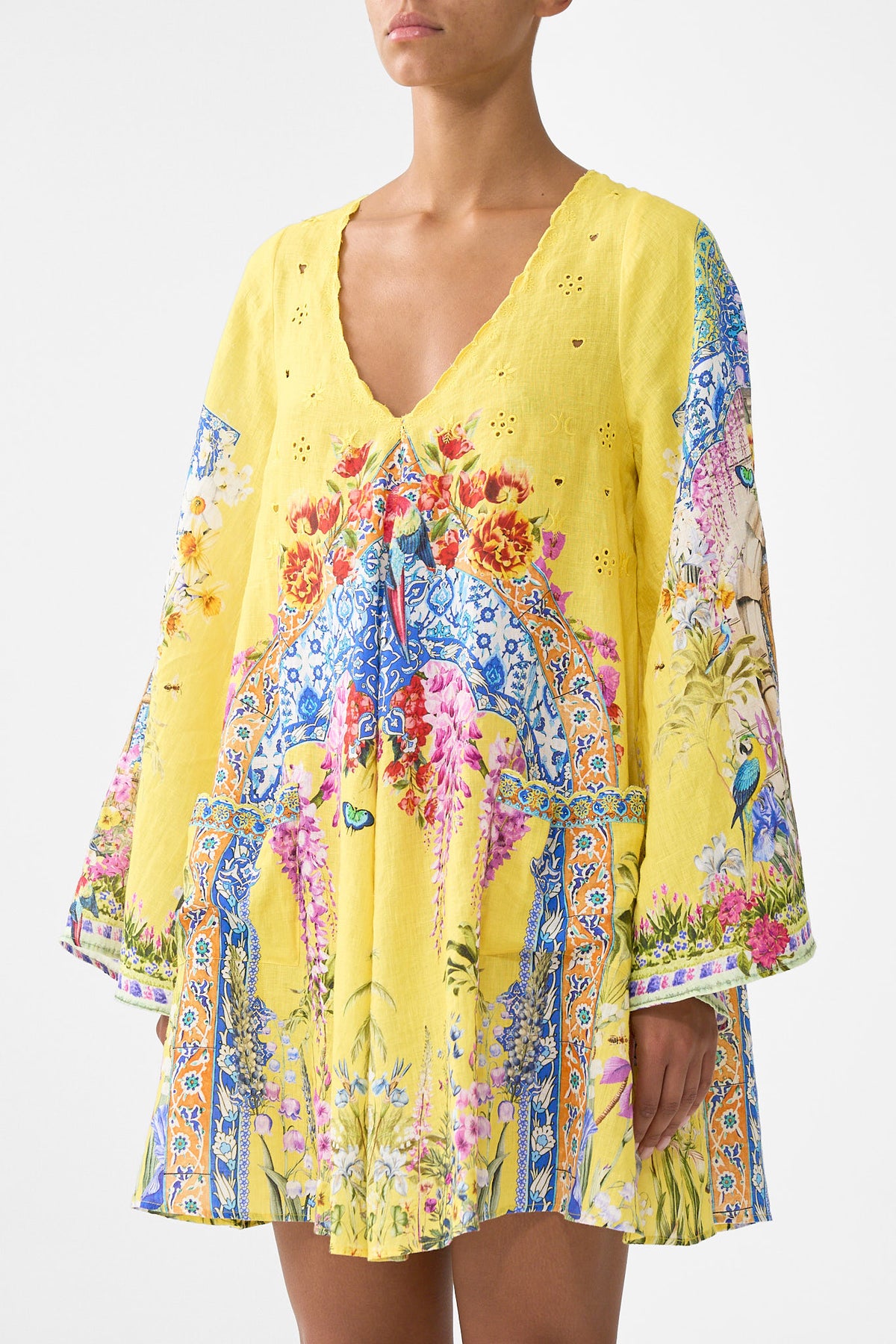 The CAMILLA POCKET DRESS WITH LOW BACK & WIDE SLEEVES SULTANAHMET SUMMER