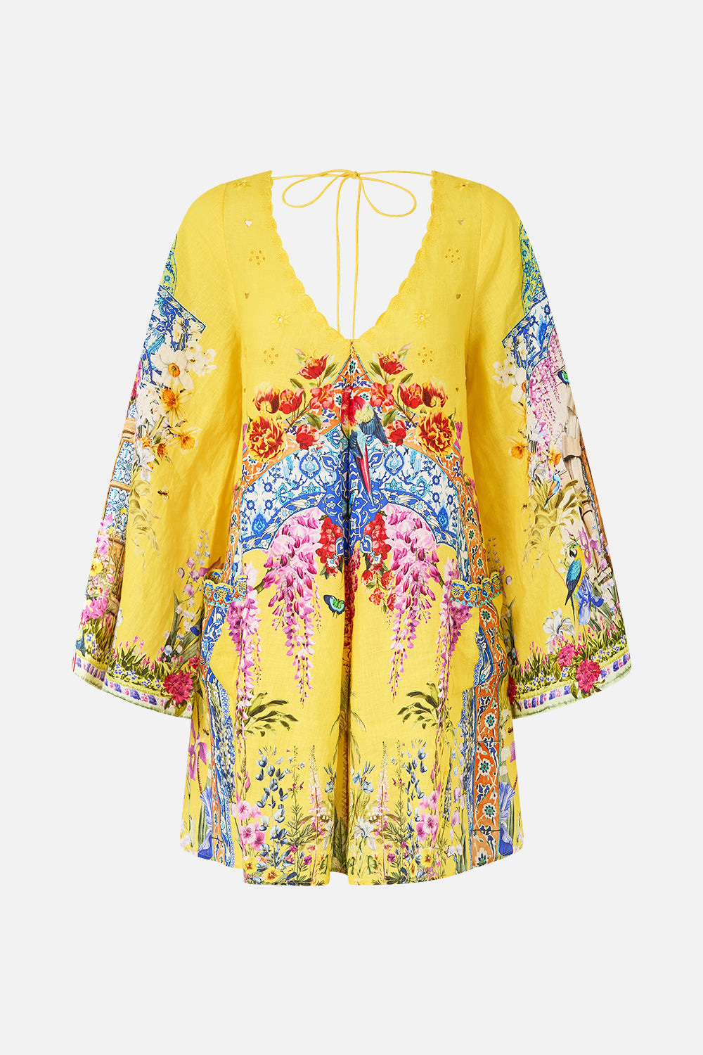 The CAMILLA POCKET DRESS WITH LOW BACK & WIDE SLEEVES SULTANAHMET SUMMER