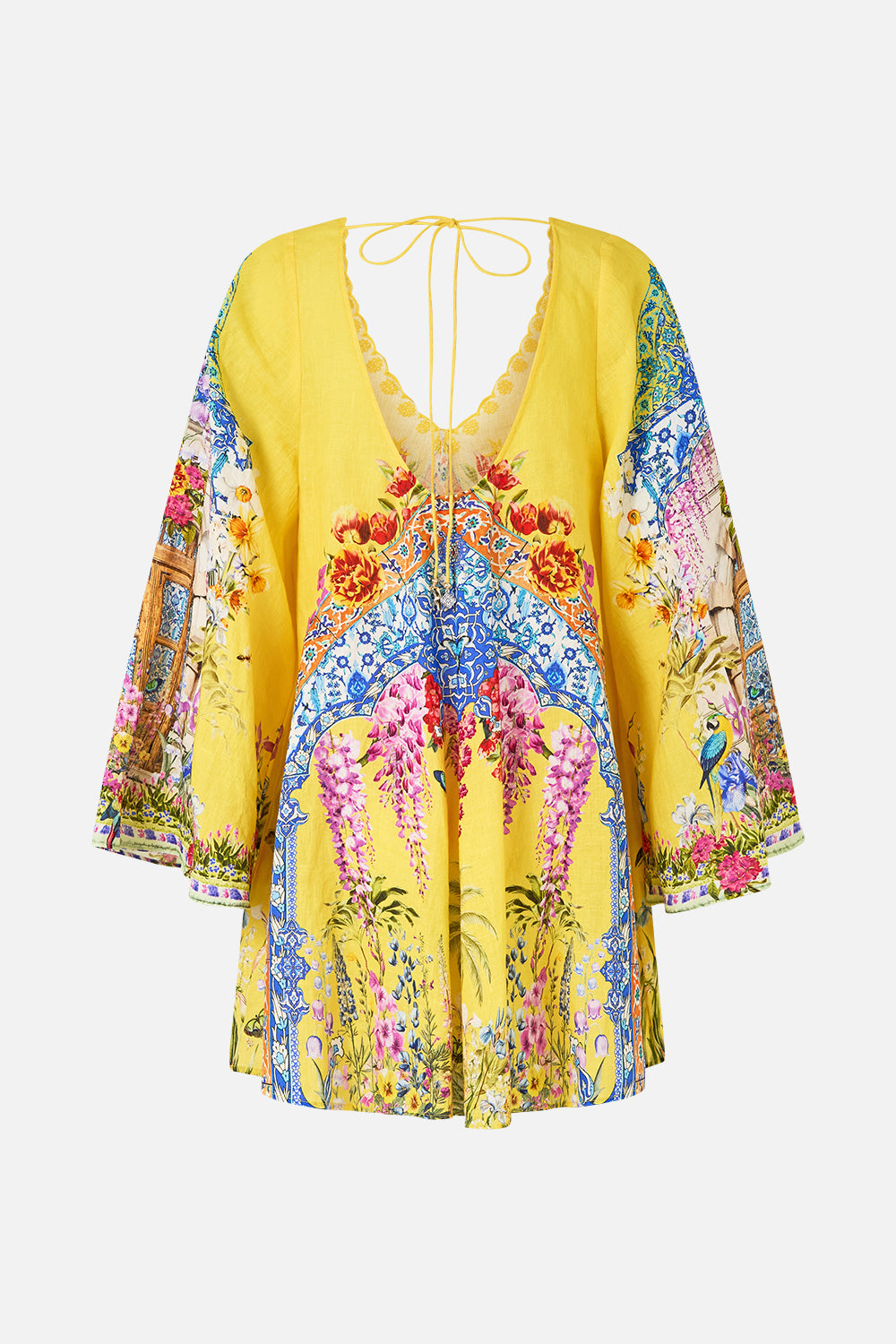 The CAMILLA POCKET DRESS WITH LOW BACK & WIDE SLEEVES SULTANAHMET SUMMER