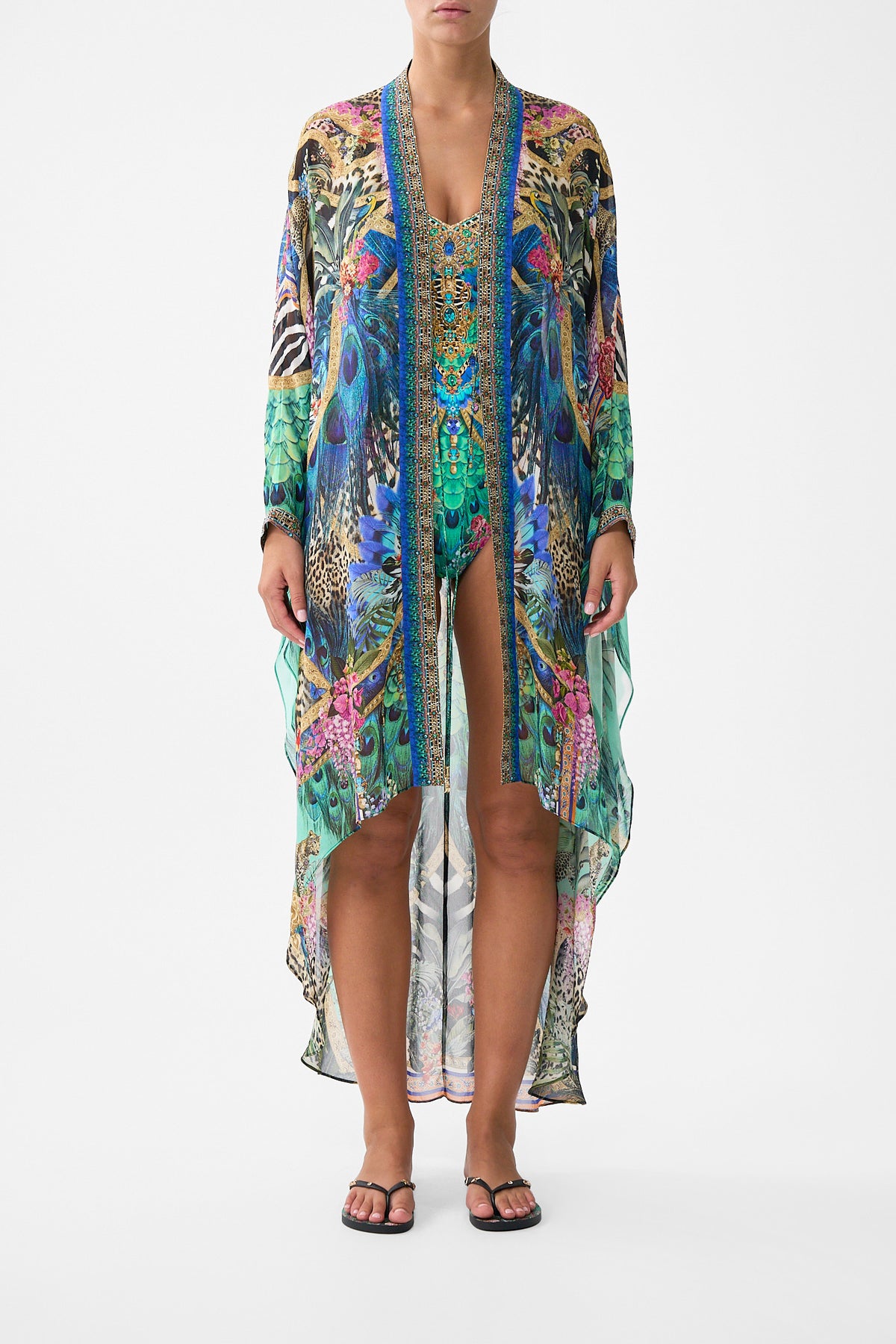 HIGH LOW DRAPED LAYER ANIMAL ALCHEMY
