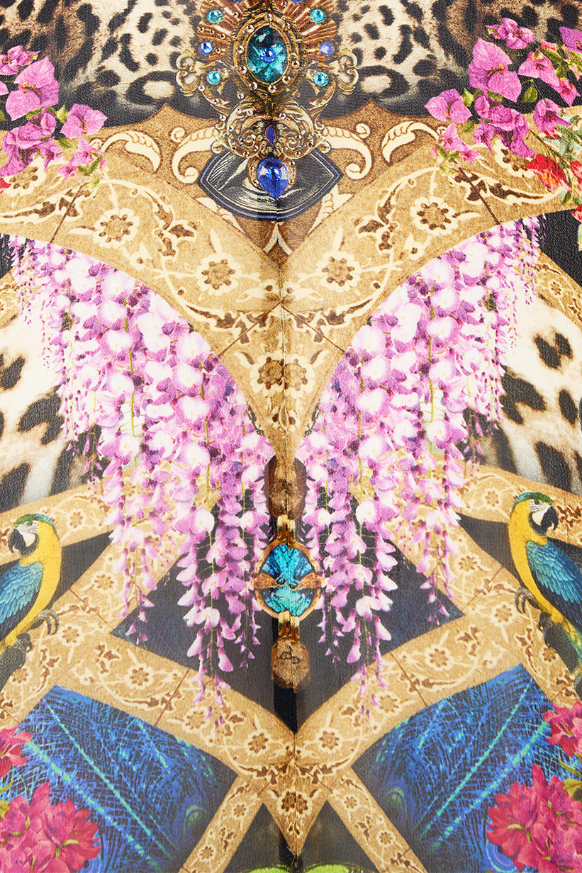 HIGH LOW DRAPED LAYER ANIMAL ALCHEMY