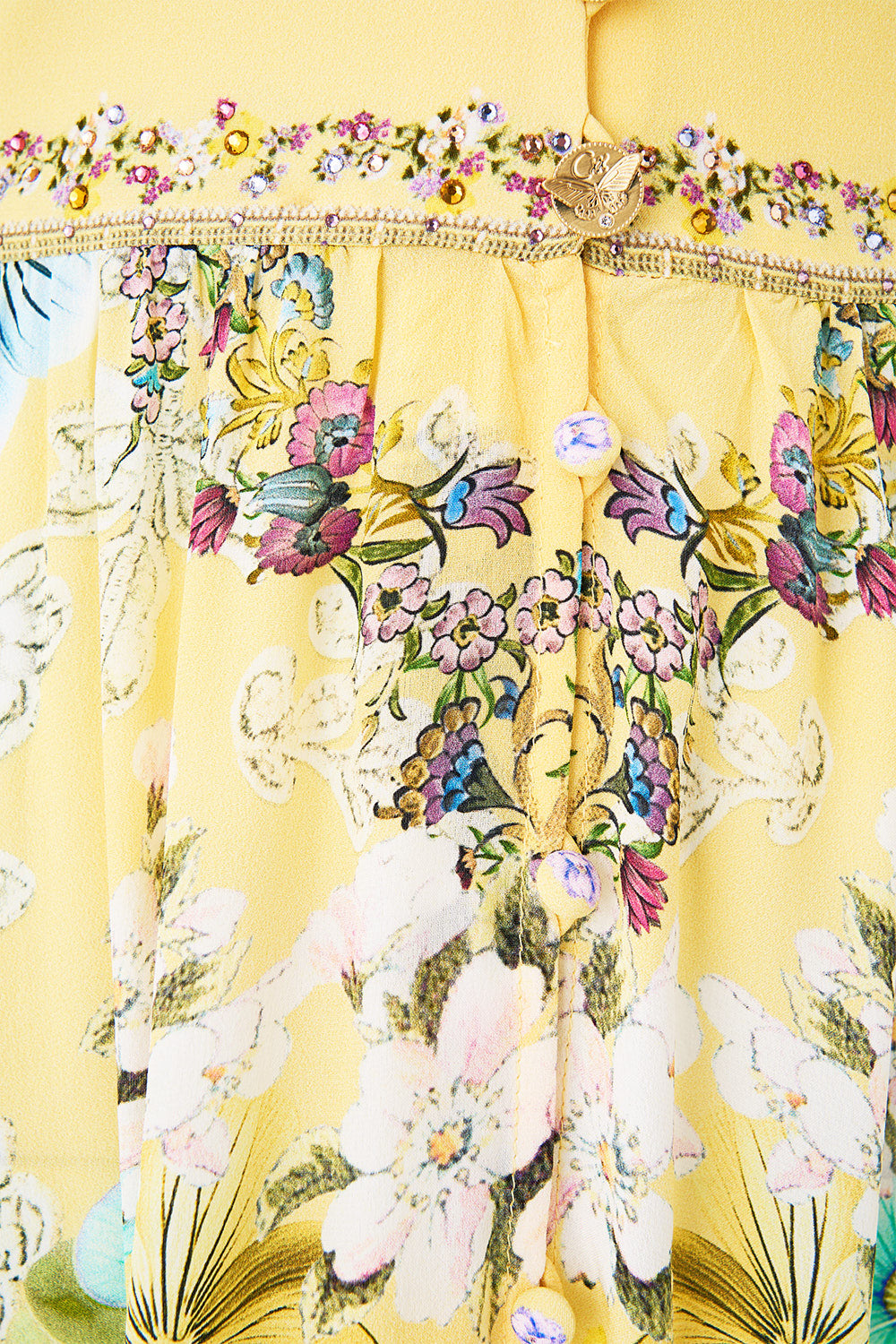 LONG BUTTON FRONT DRESS DARLING BUDS