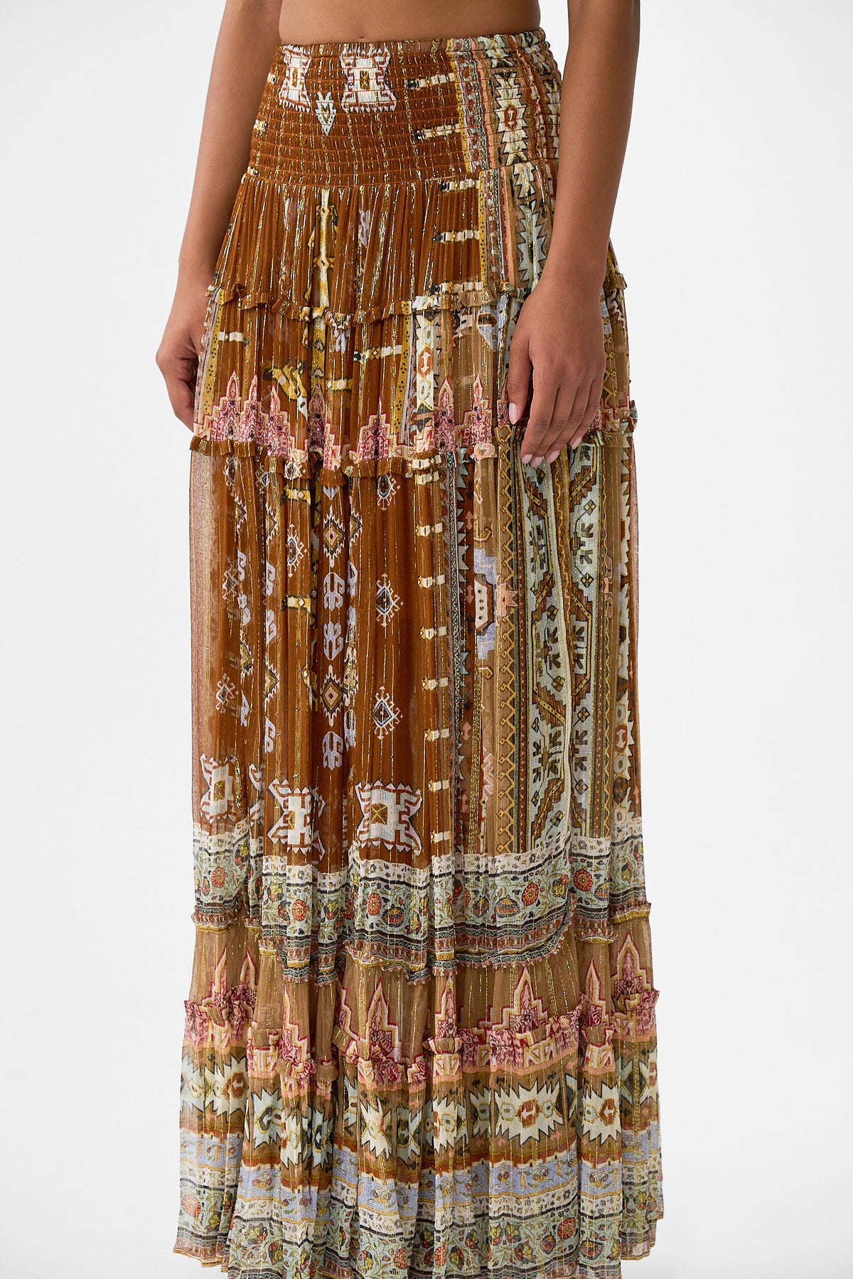 4 TIERED GATHERED SKIRT FABRIC OF TIME