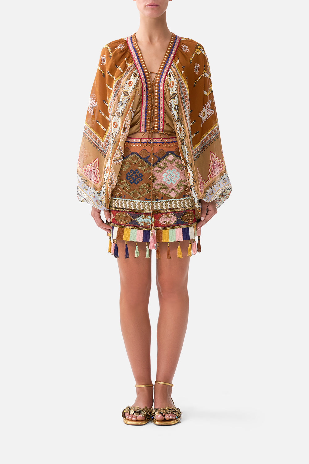 The CAMILLA MINI SKIRT FABRIC OF TIMEFABRIC OF TIME