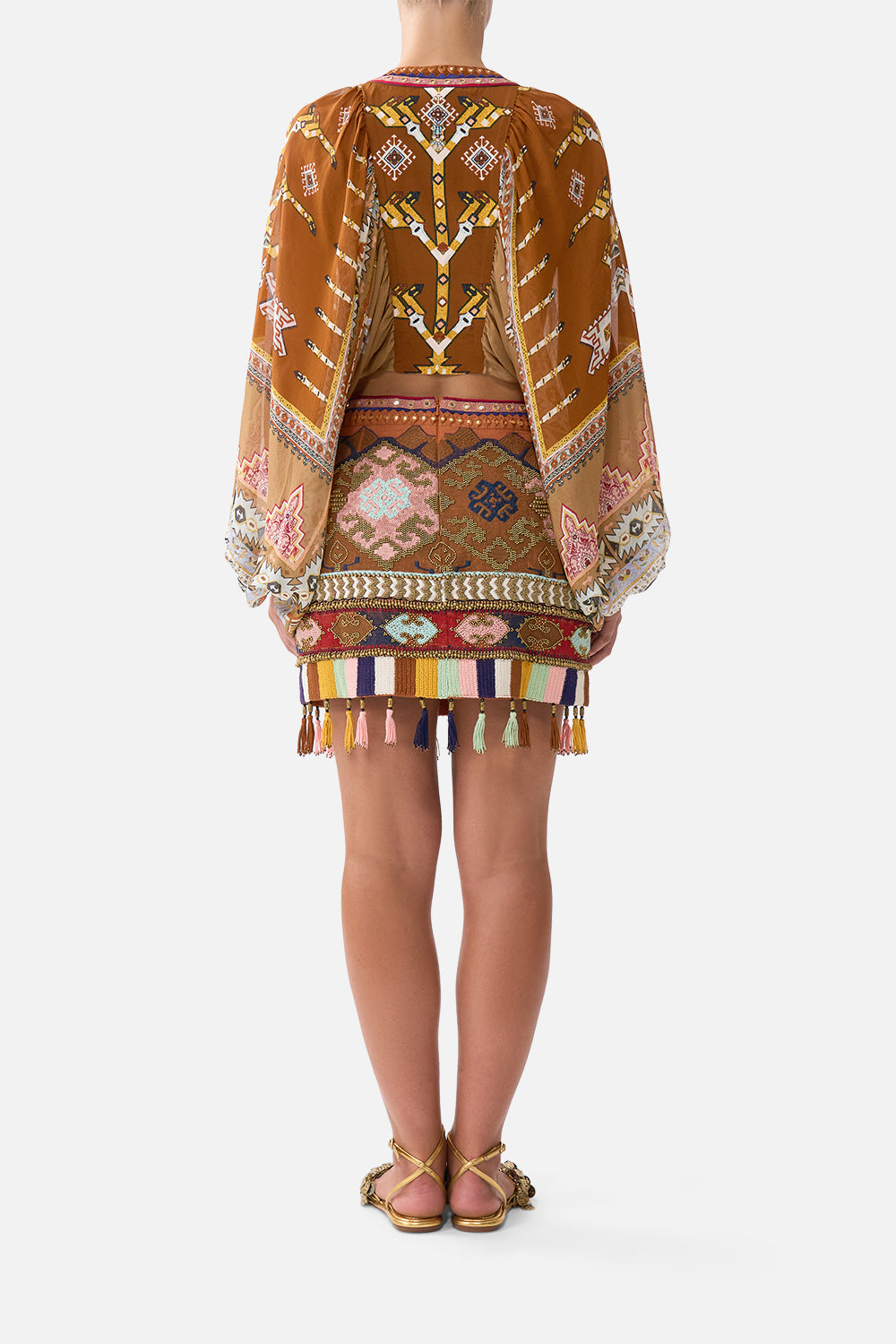 The CAMILLA MINI SKIRT FABRIC OF TIME