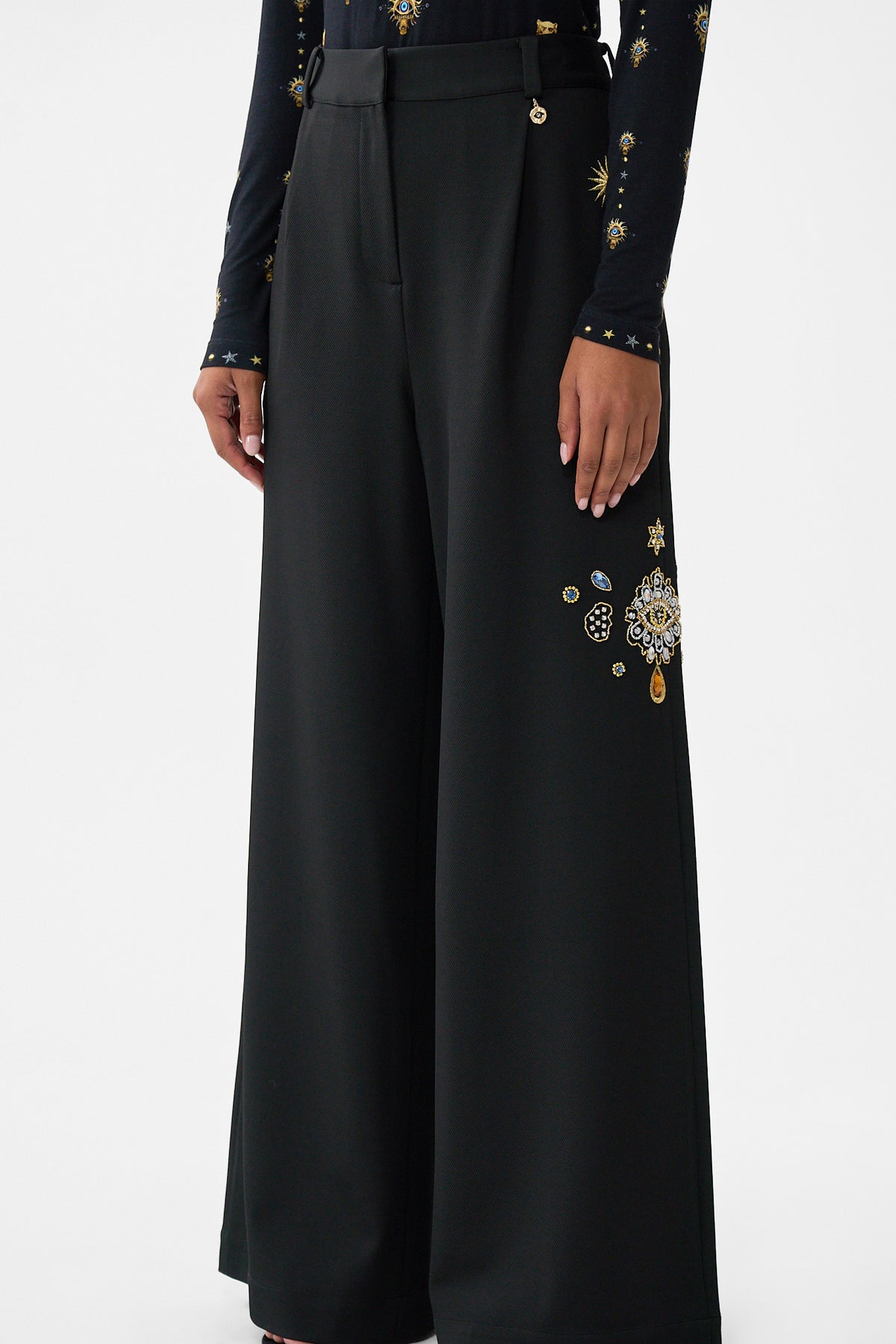 The CAMILLA WIDE LEG WAISTED PANT AMULETS AND ALCHEMY