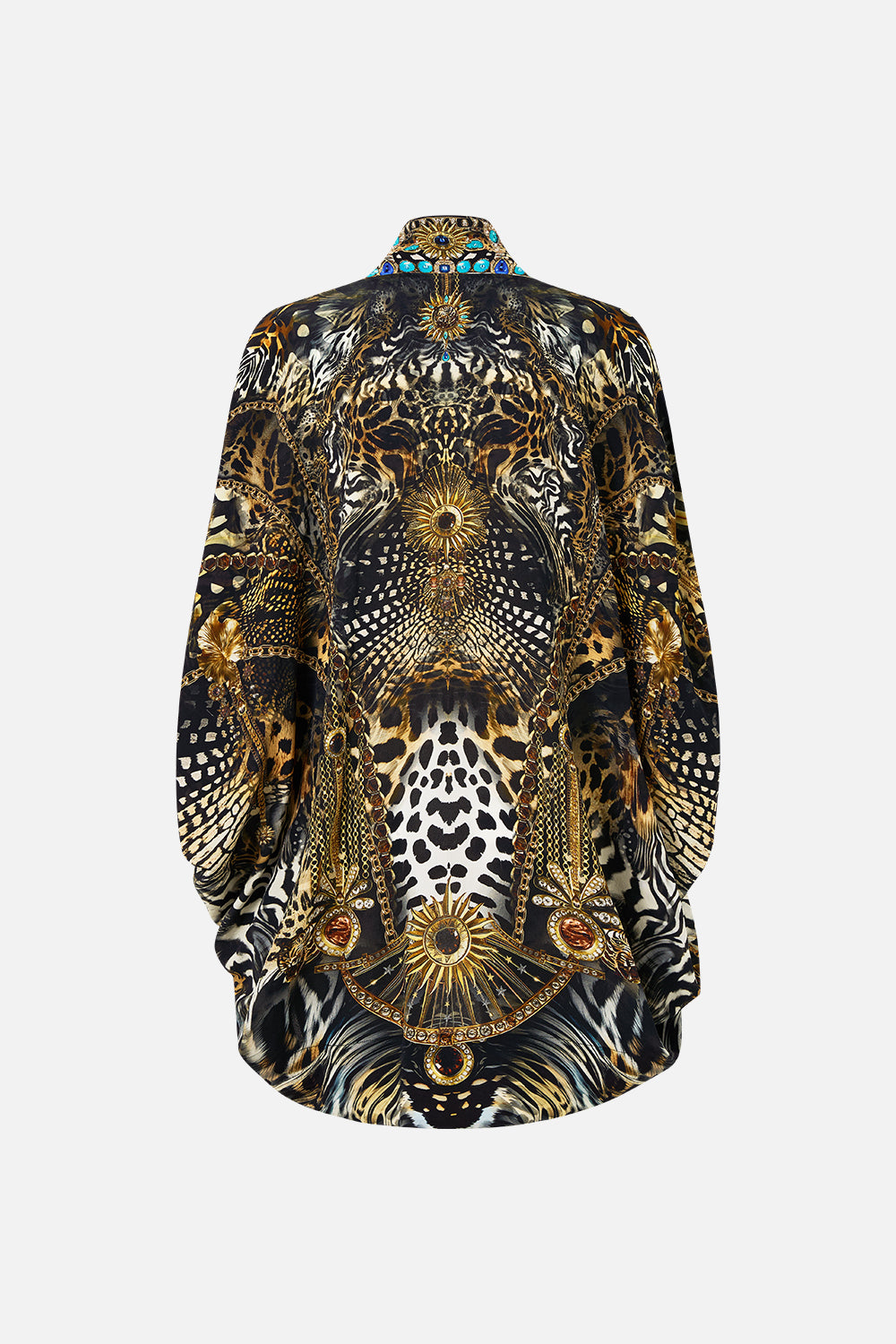 OPEN FRONT CARDI CAPE FELINE FOLKLORE