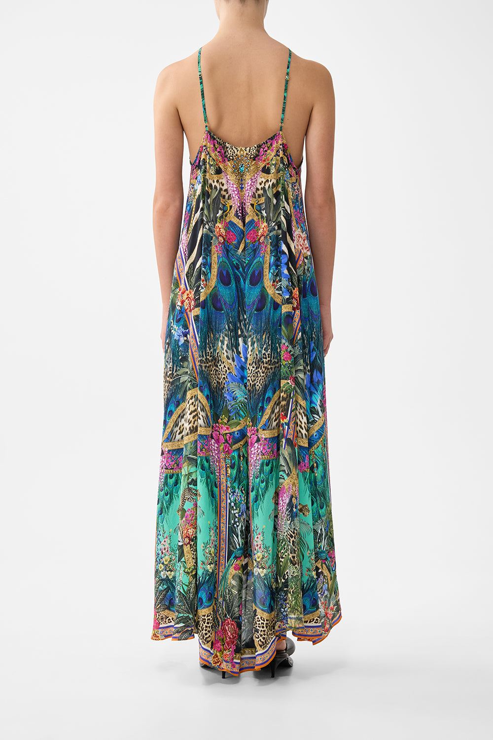 The CAMILLA GATHER NECK HARDWARE MAXI DRESS ANIMAL ALCHEMY