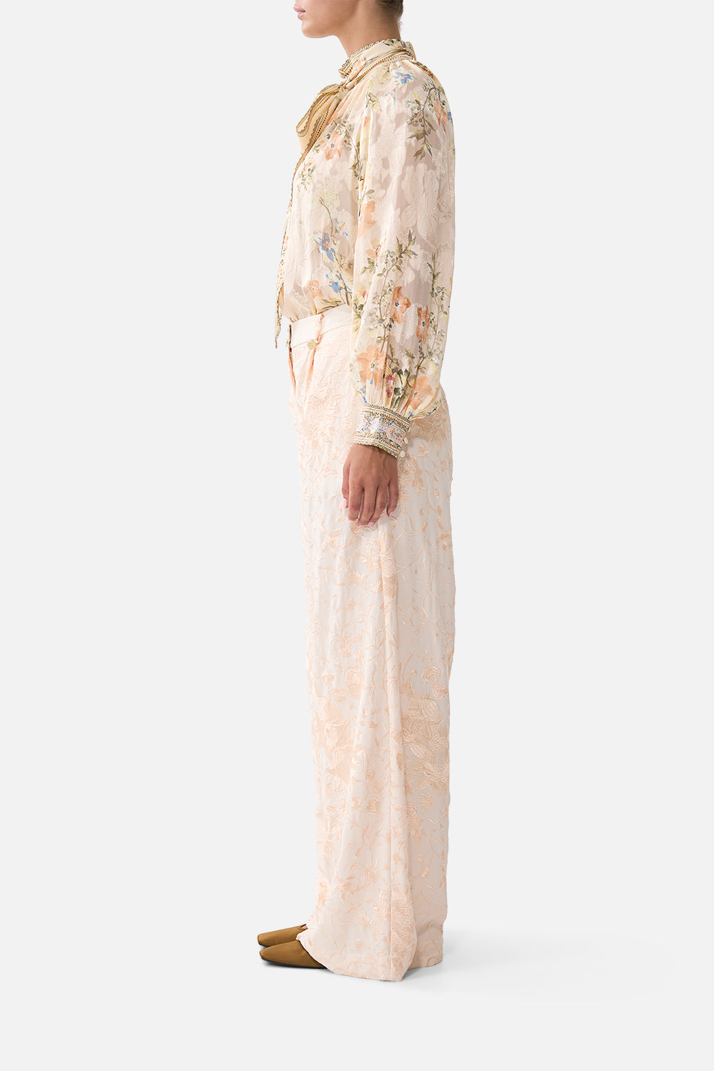 WIDE LEG WAISTED PANT TWILIGHT IN ISTANBUL