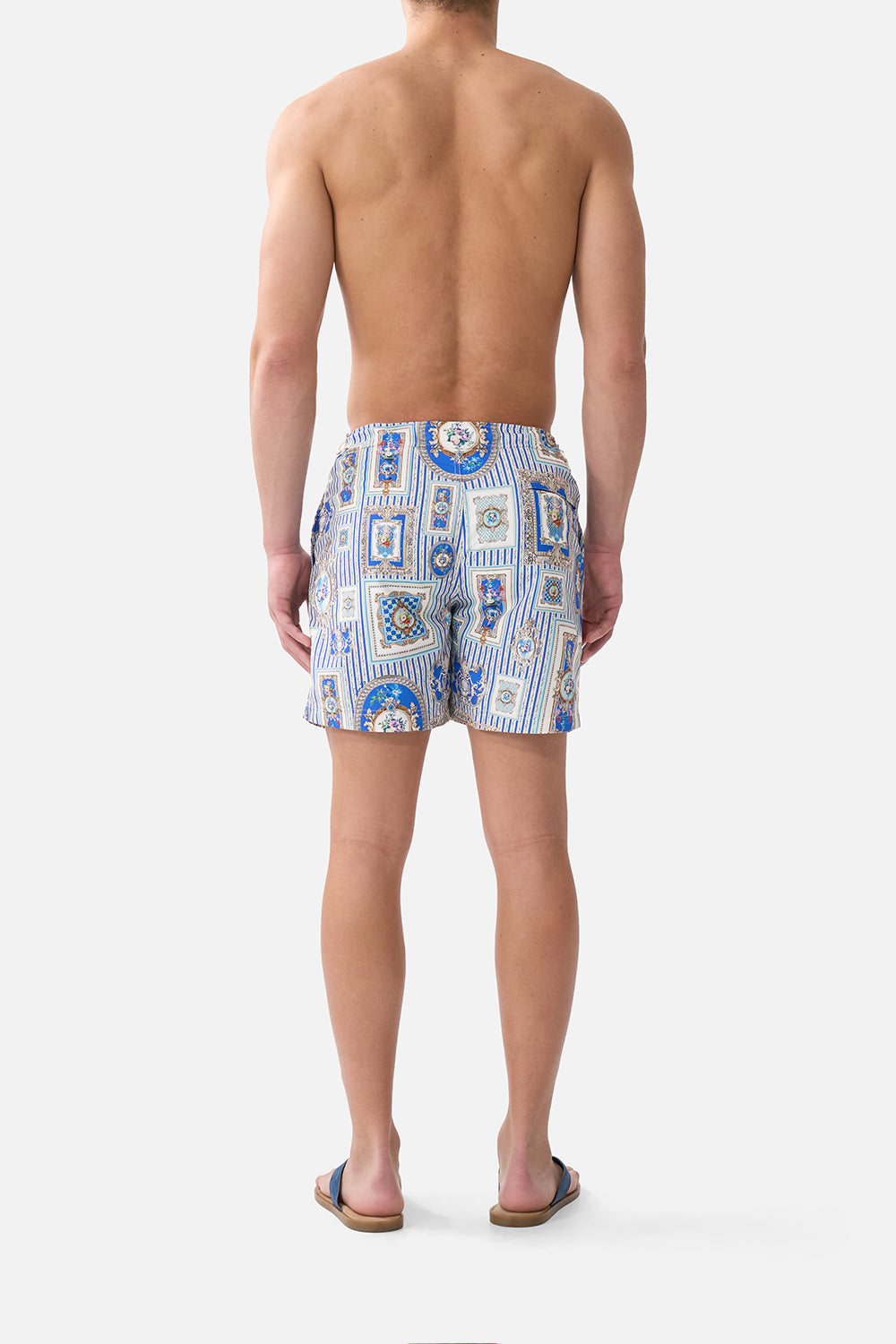 The CAMILLA MID LENGTH BOARDSHORT WITH FIXED WAIST OTTOMAN OPULENCE