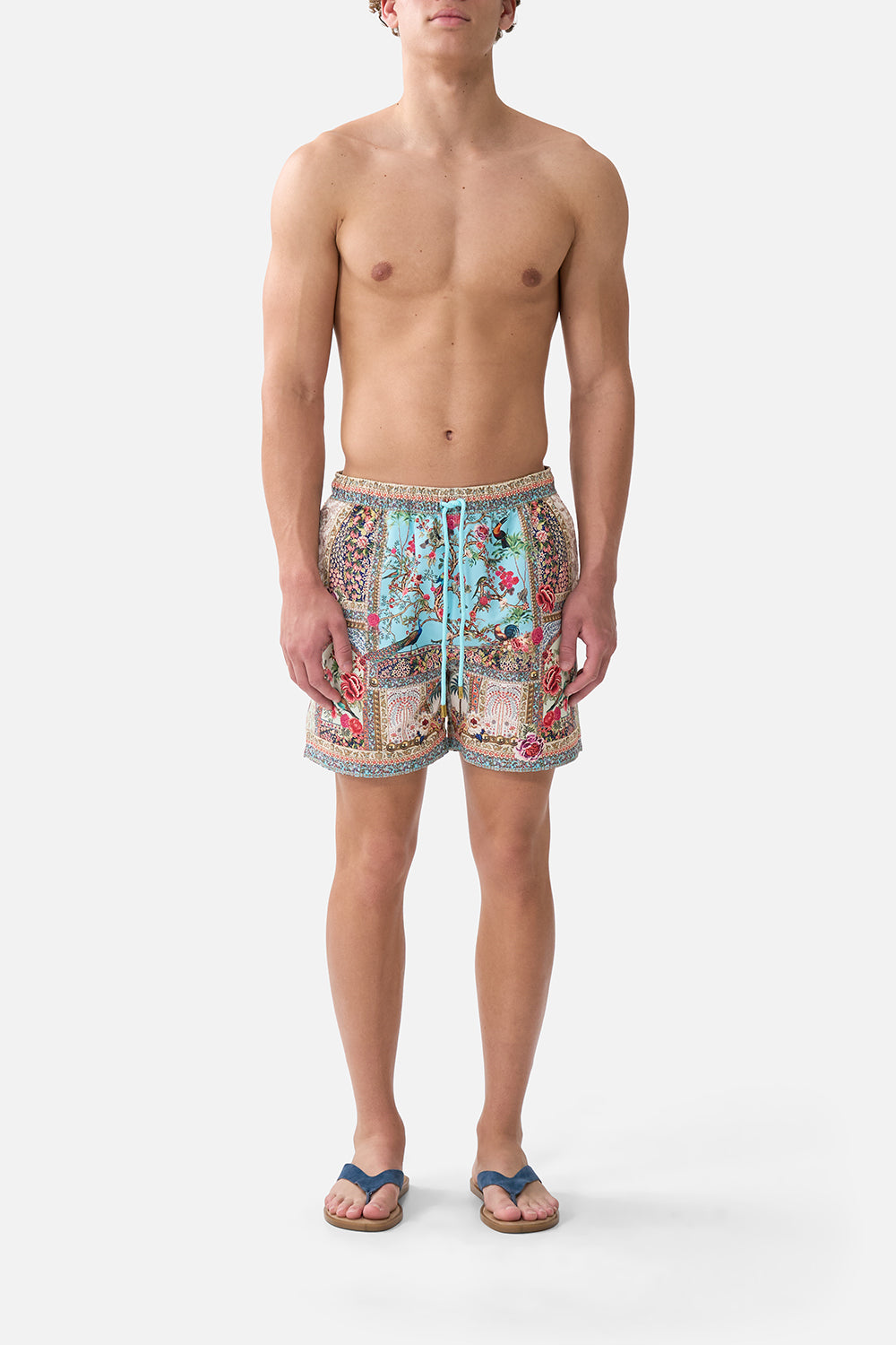 MID LENGTH BOARDSHORT WITH ELASTIC WAIST SULTANS AND QUEENS