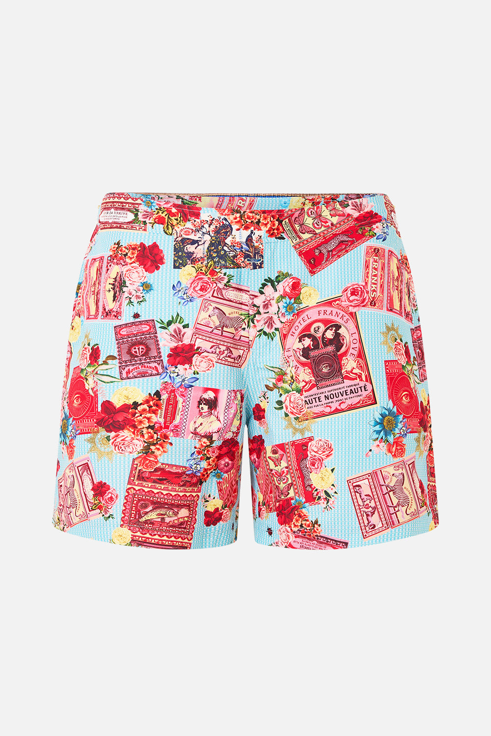 The CAMILLA MID LENGTH BOARDSHORT WITH FIXED WAIST PAPERS AND CURIOUS CAPERS