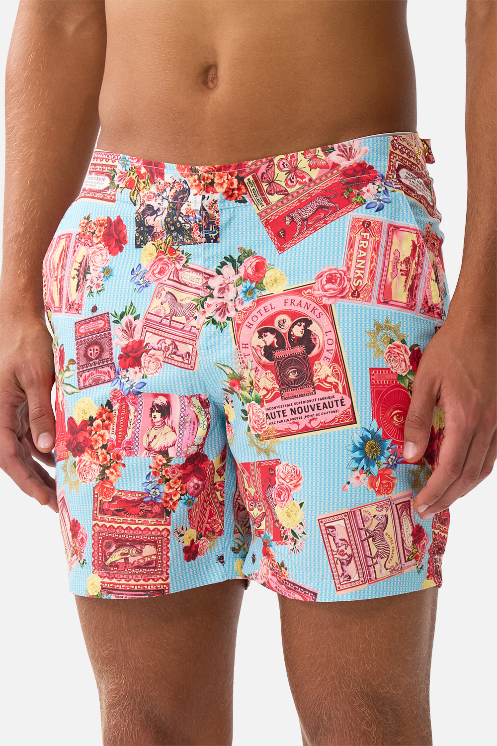 The CAMILLA MID LENGTH BOARDSHORT WITH FIXED WAIST PAPERS AND CURIOUS CAPERS