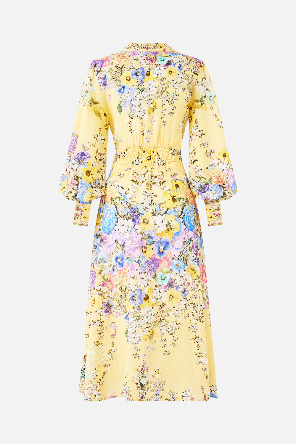 The CAMILLA WAIST TIE SHIRT DRESS DARLING BUDS