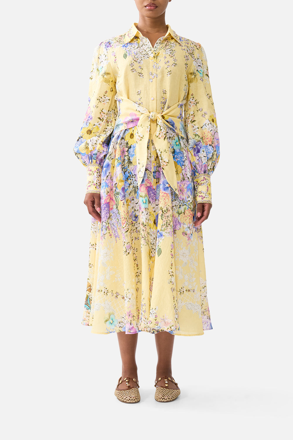 The CAMILLA WAIST TIE SHIRT DRESS DARLING BUDSDARLING BUDS