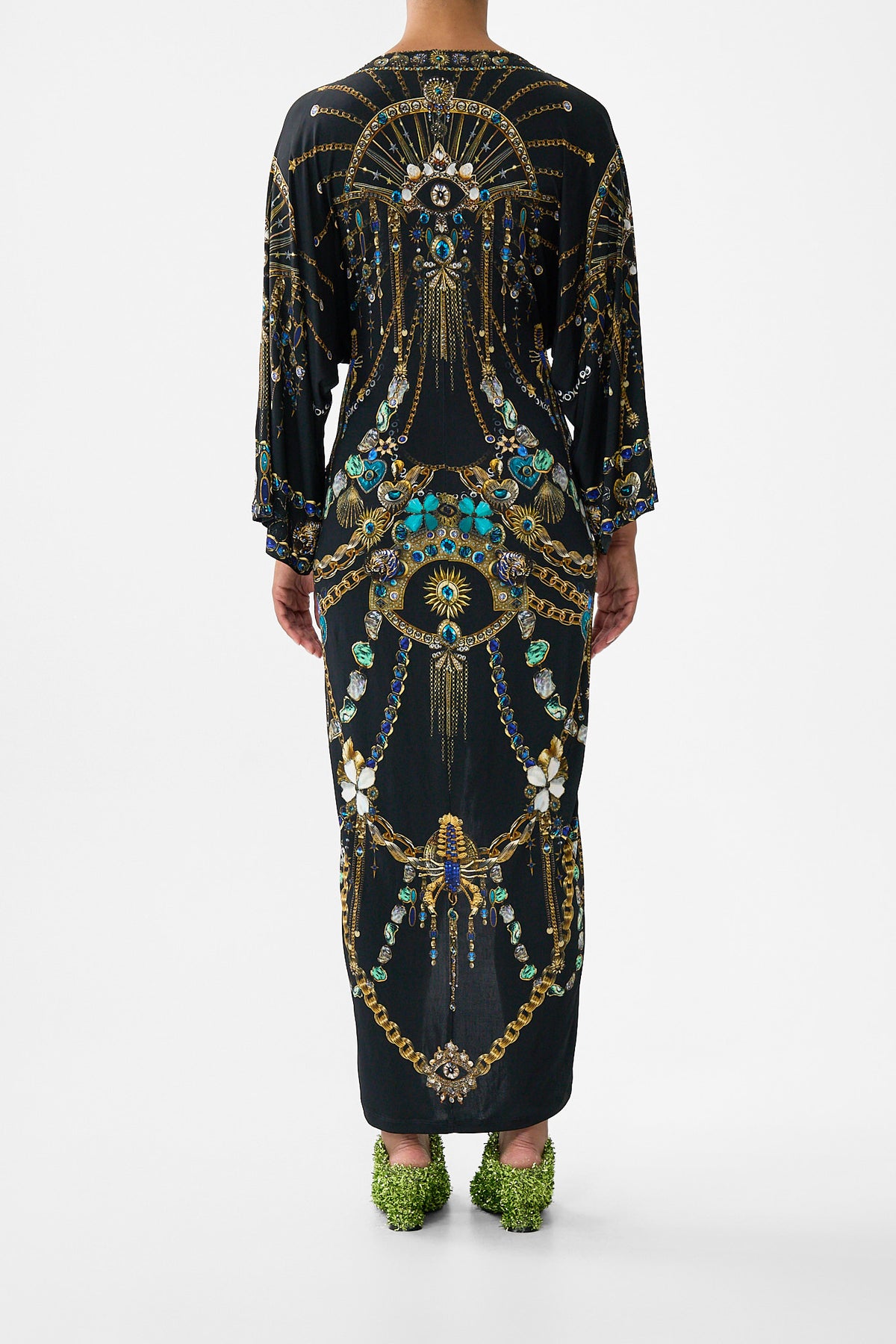 LONG SPLIT FRONT TWIST DRESS AMULETS AND ALCHEMY