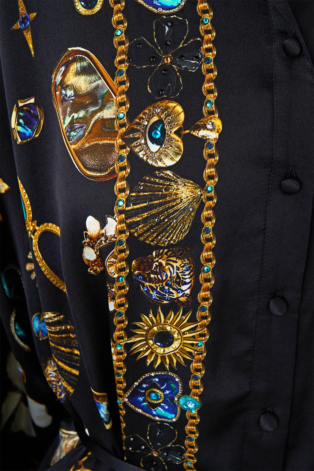 BUTTON THROUGH SCARF BLOUSE AMULETS AND ALCHEMY