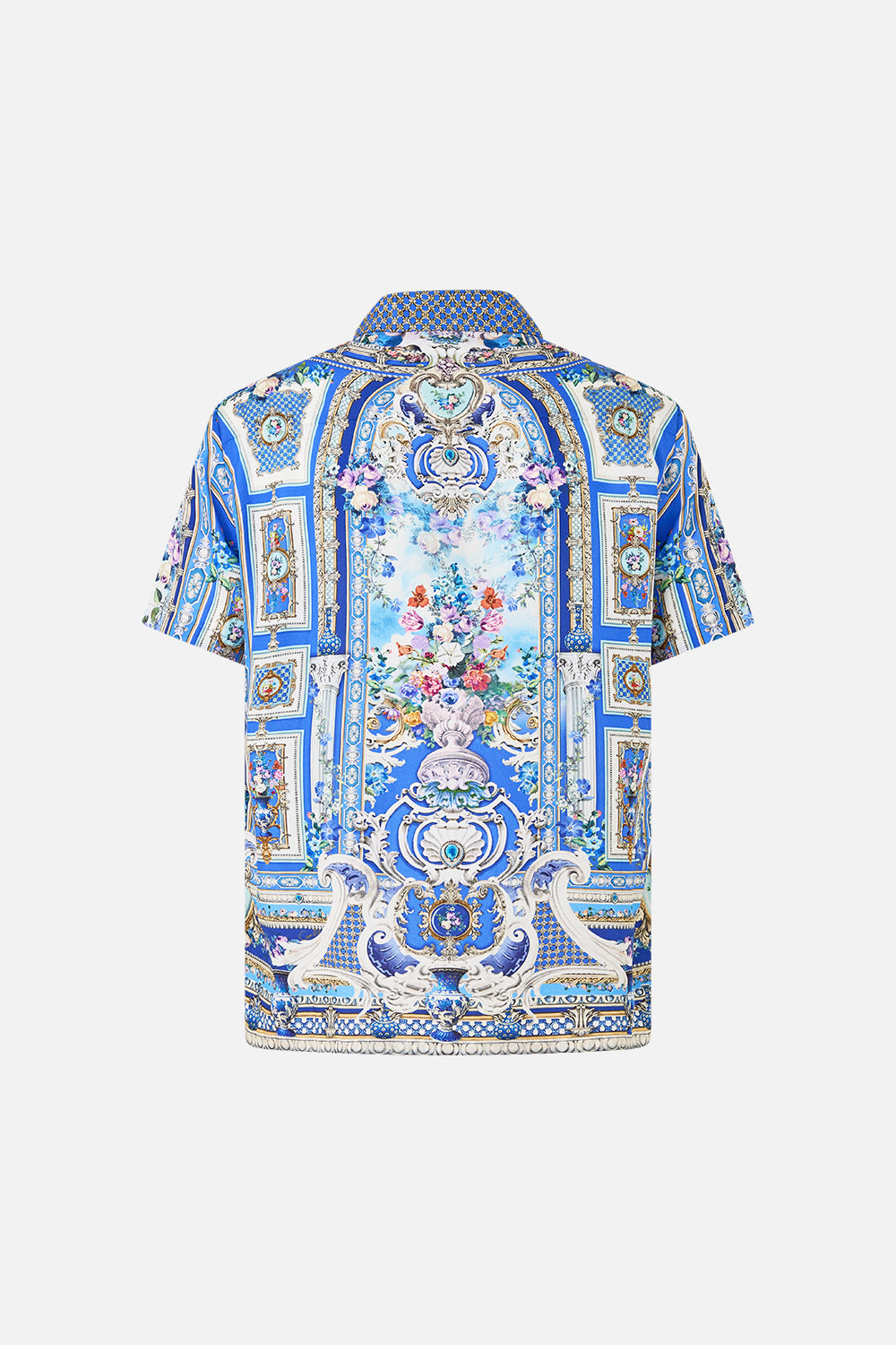 SHORT SLEEVE CAMP COLLARED SHIRT OTTOMAN OPULENCE