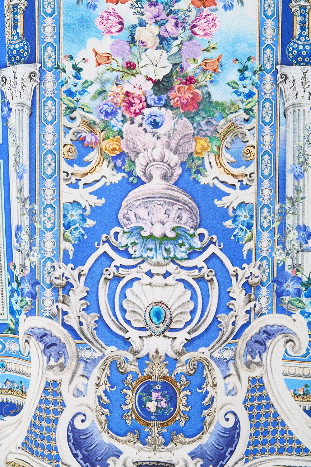 SHORT SLEEVE CAMP COLLARED SHIRT OTTOMAN OPULENCE