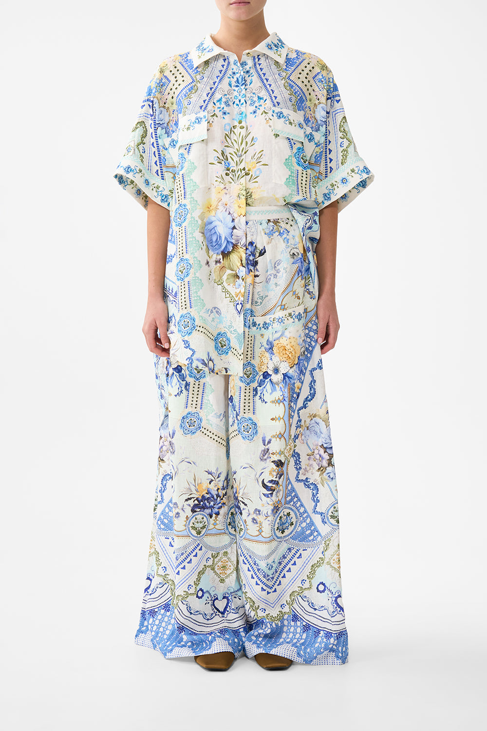 WIDE LEG TROUSER WITH FRONT POCKETS MY HOMESPUN HEART