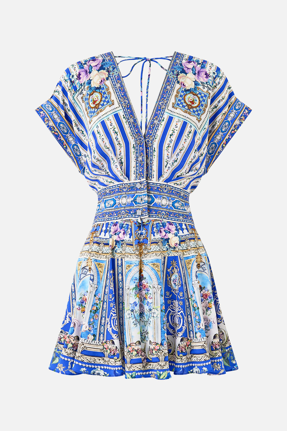 The CAMILLA BUTTON WAIST PLAYSUIT OTTOMAN OPULENCE