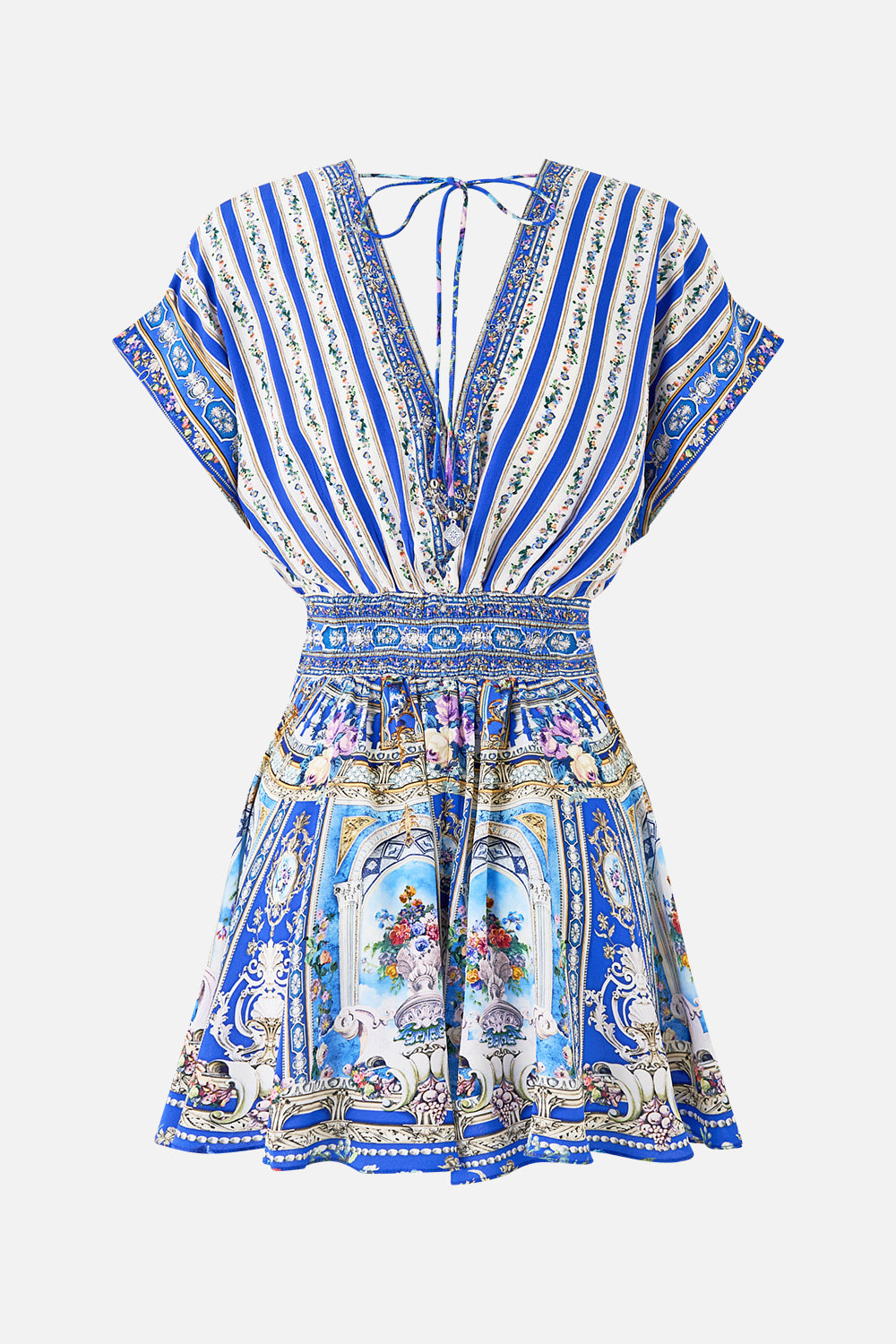 The CAMILLA BUTTON WAIST PLAYSUIT OTTOMAN OPULENCE