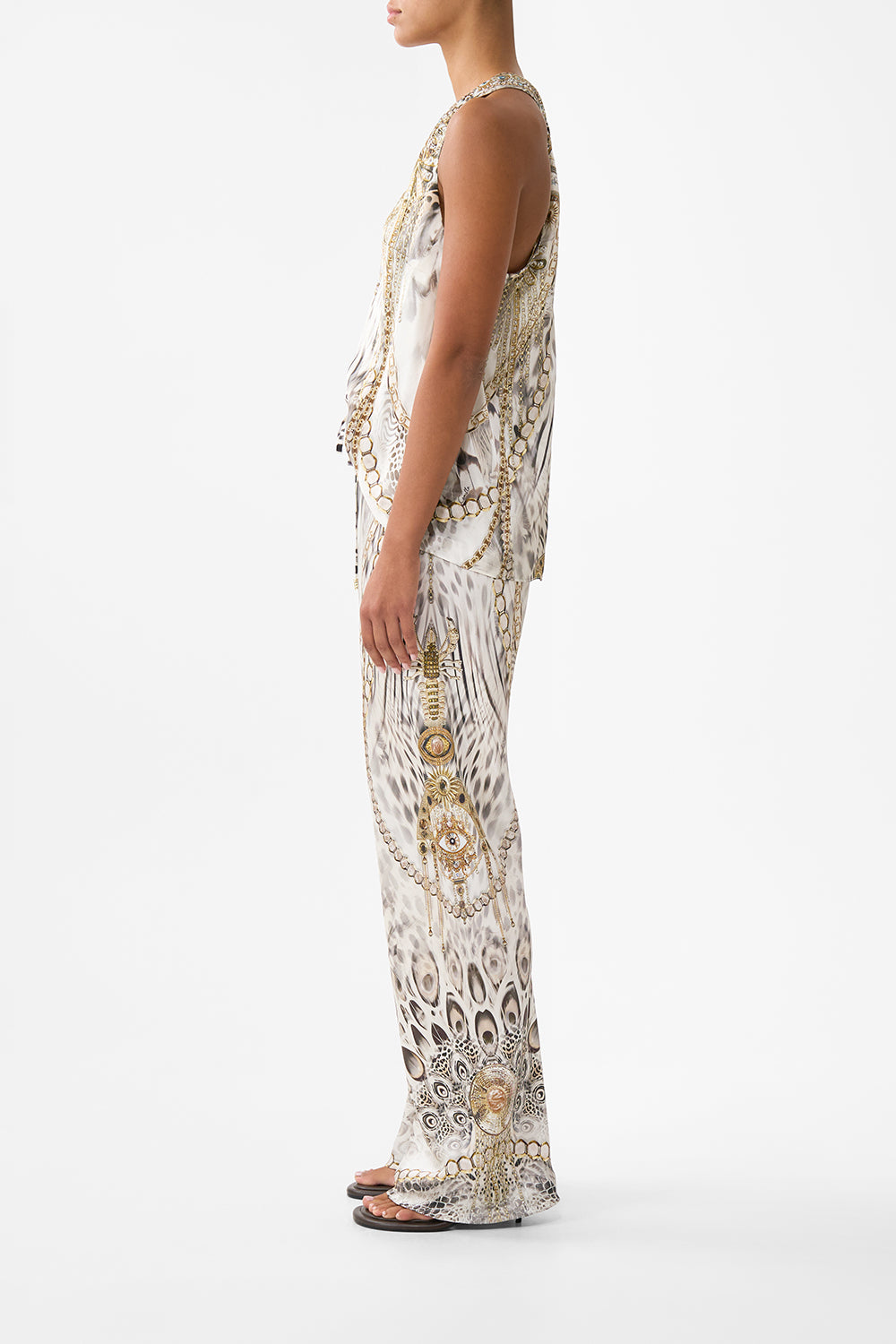 BIAS CUT DRAWSTRING PANT LADY LIONHEART