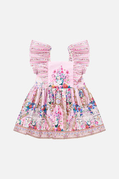 BABIES FLARED DRESS WITH FRILL SHOULDER PALATIAL PASTELS