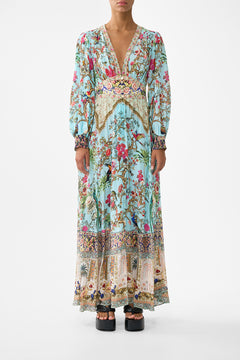 BUTTON DRESS WITH SHAPED WAISTBAND SULTANS AND QUEENS