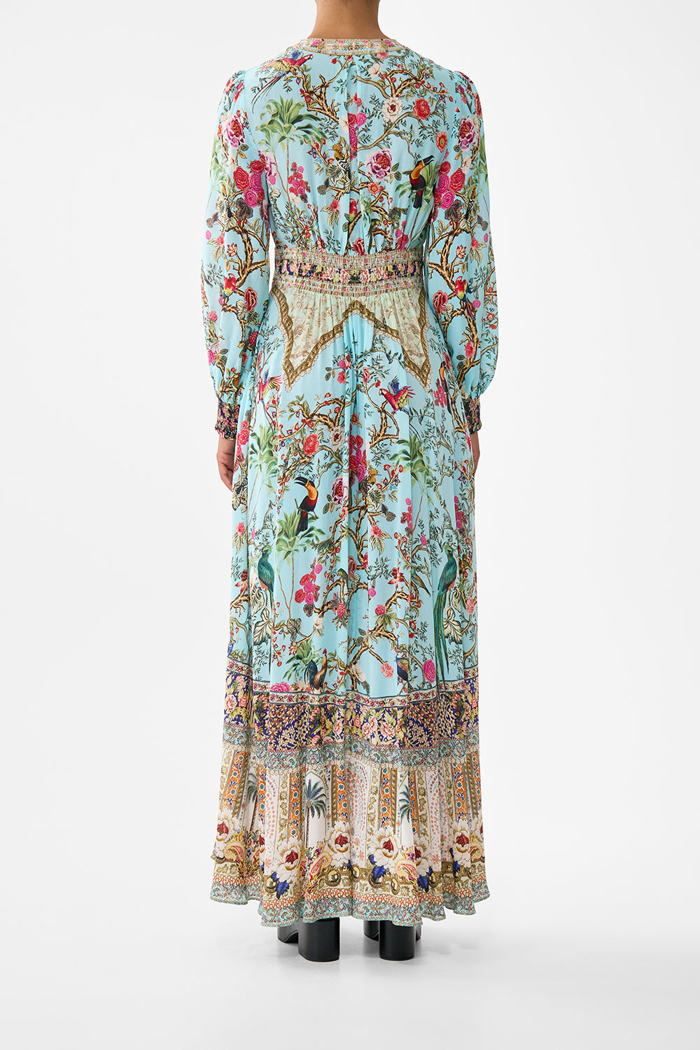 The CAMILLA BUTTON DRESS WITH SHAPED WAISTBAND SULTANS AND QUEENS