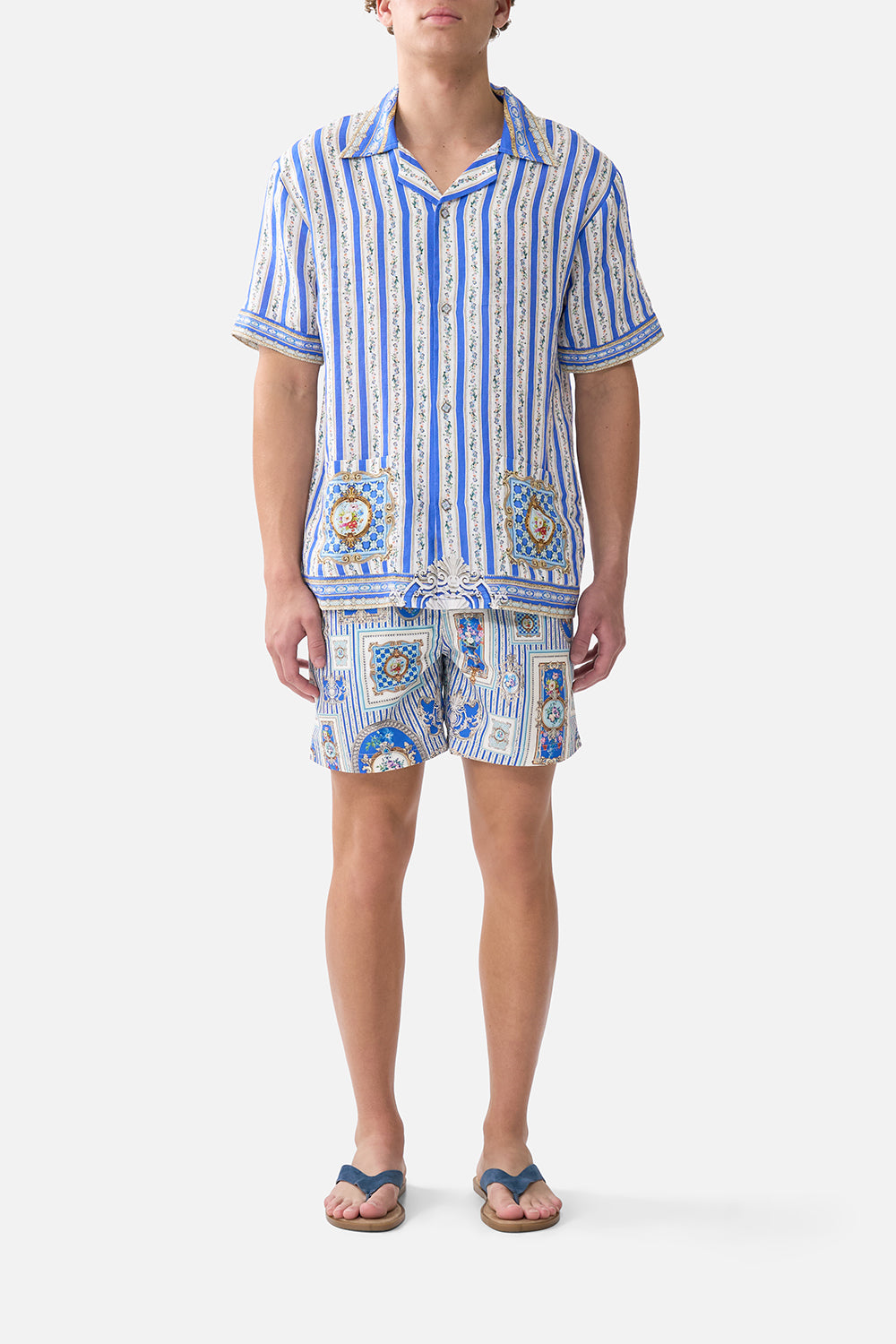 SHORT SLEEVE CABANA SHIRT OTTOMAN OPULENCE