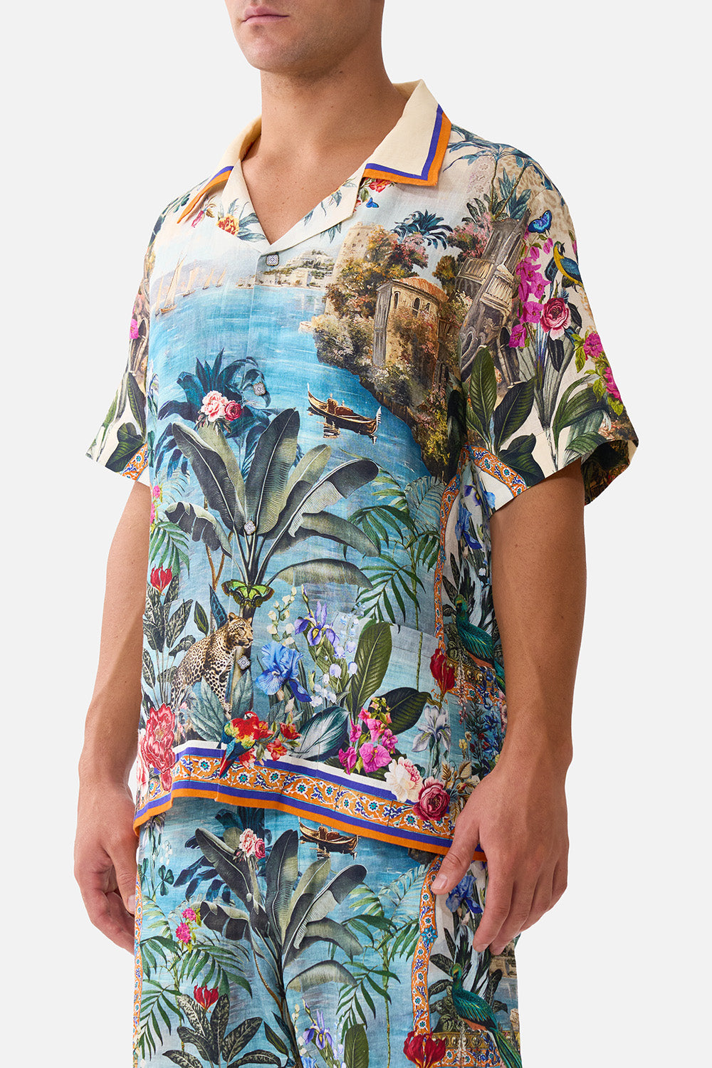 SHORT SLEEVE CABANA SHIRT BODRUM BOTANICALS