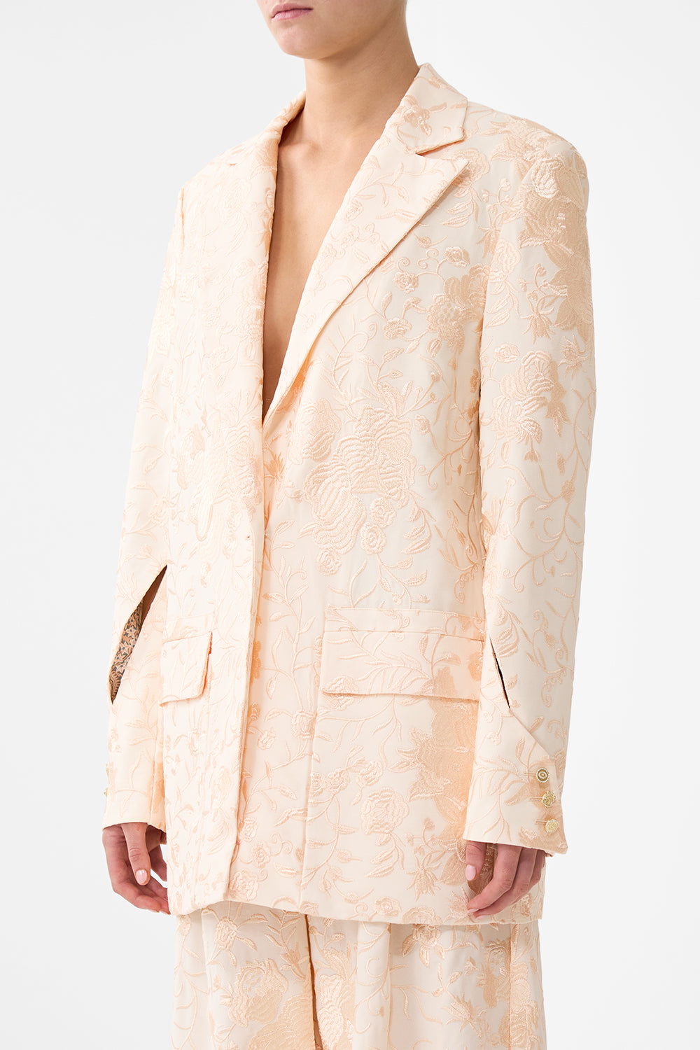 The CAMILLA JACKET WITH SLEEVE CUT OUT DETAIL TWILIGHT IN ISTANBUL
