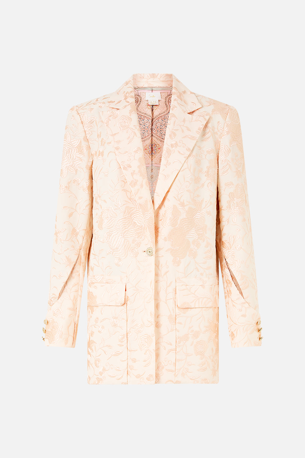 The CAMILLA JACKET WITH SLEEVE CUT OUT DETAIL TWILIGHT IN ISTANBUL