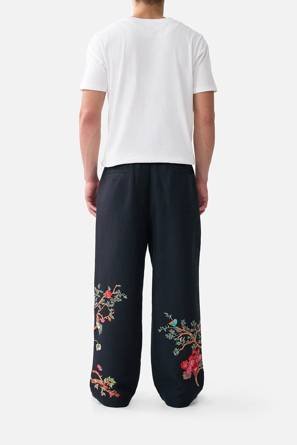 The CAMILLA EMBROIDERED TAILORED LOUNGE PANT SULTANS AND QUEENS