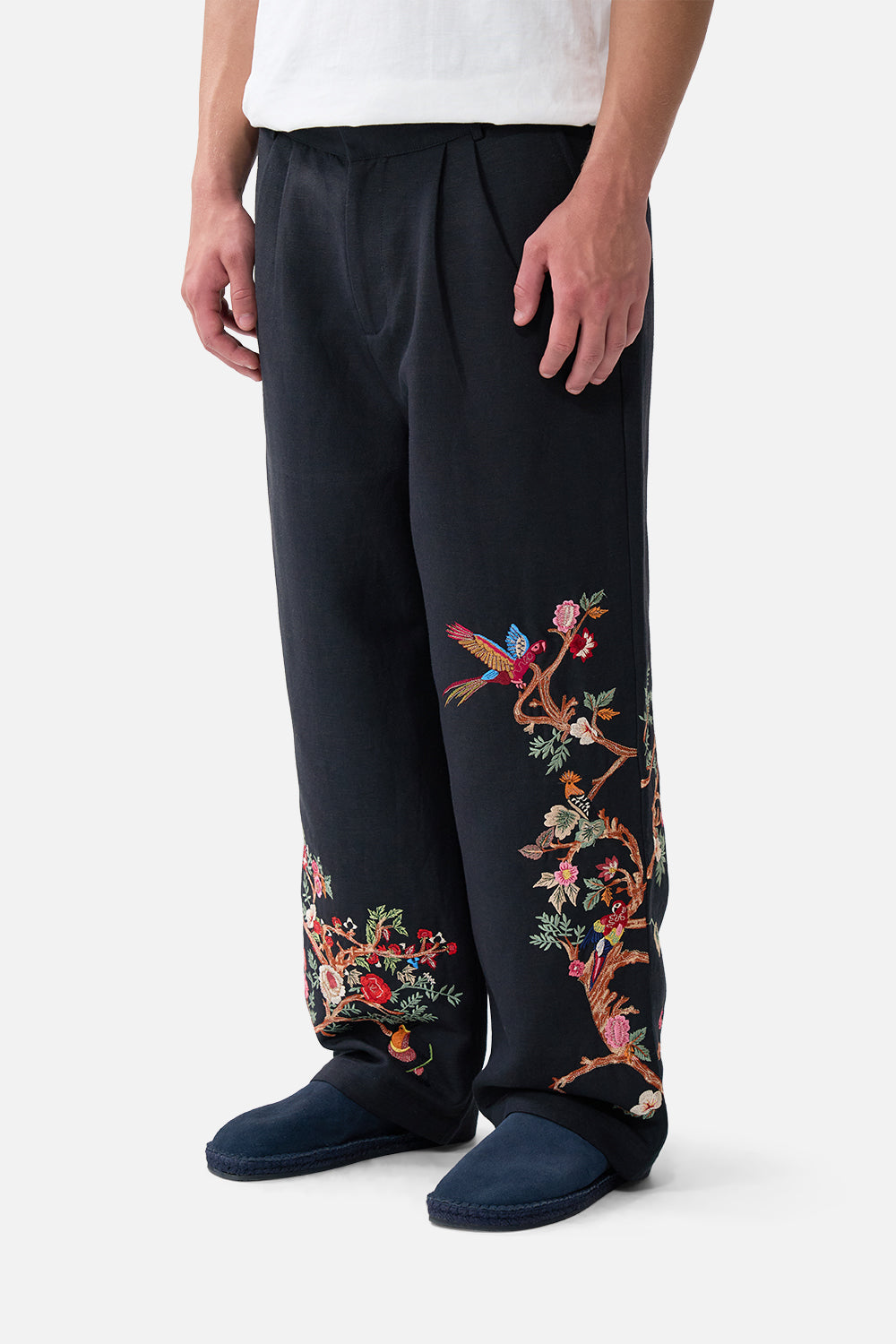 The CAMILLA EMBROIDERED TAILORED LOUNGE PANT SULTANS AND QUEENS
