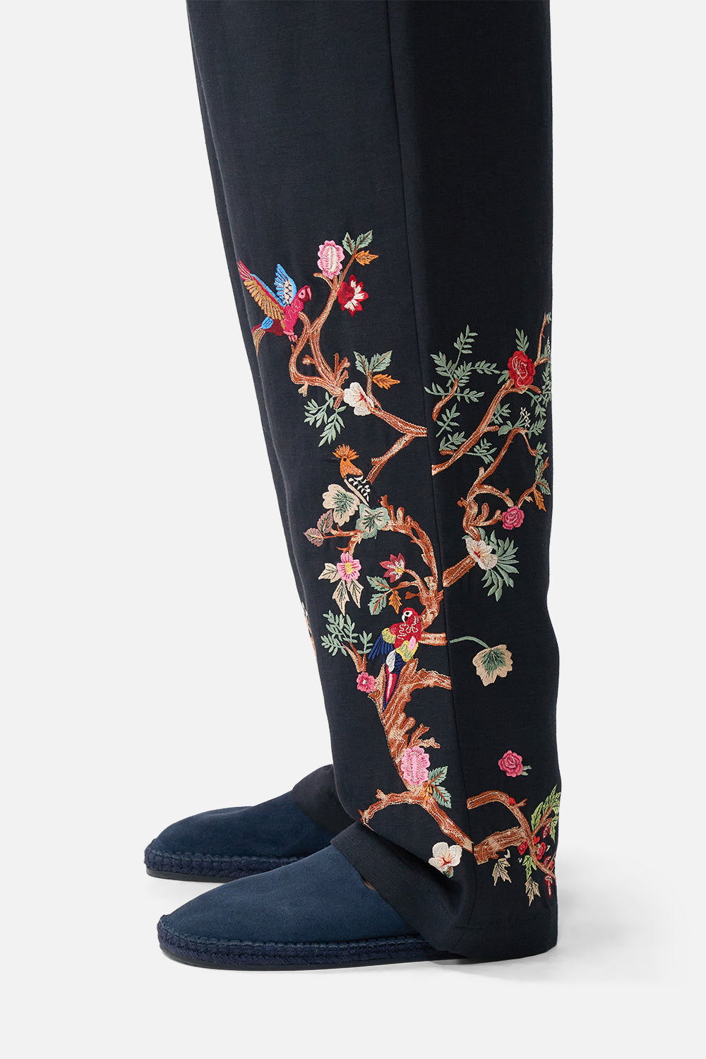 The CAMILLA EMBROIDERED TAILORED LOUNGE PANT SULTANS AND QUEENS