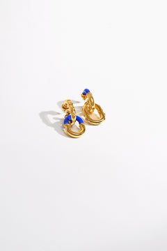 CAMILLA Artisan Artillery Earrings in Gold print
