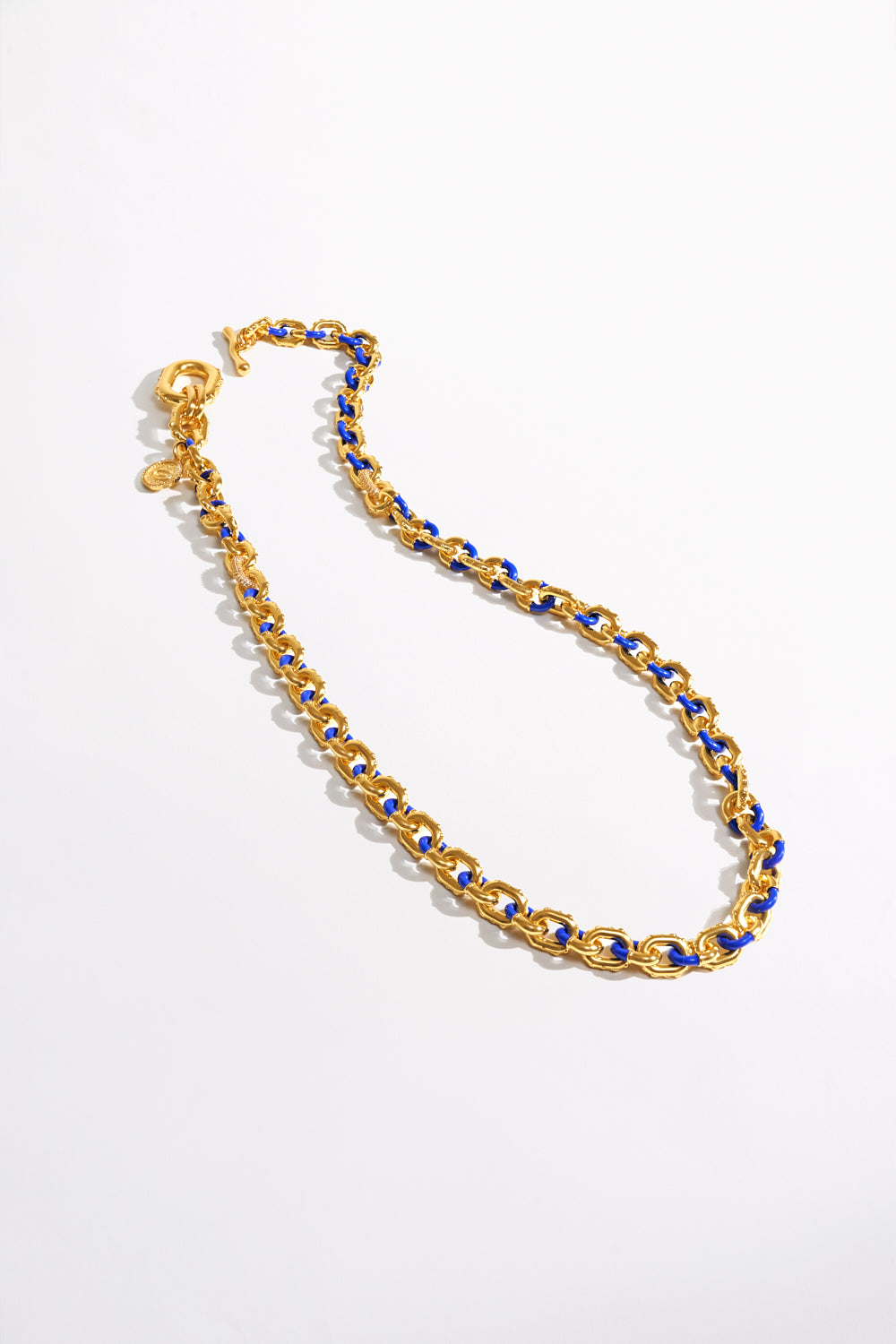 CAMILLA Artisan Artillery Long Necklace in Gold print