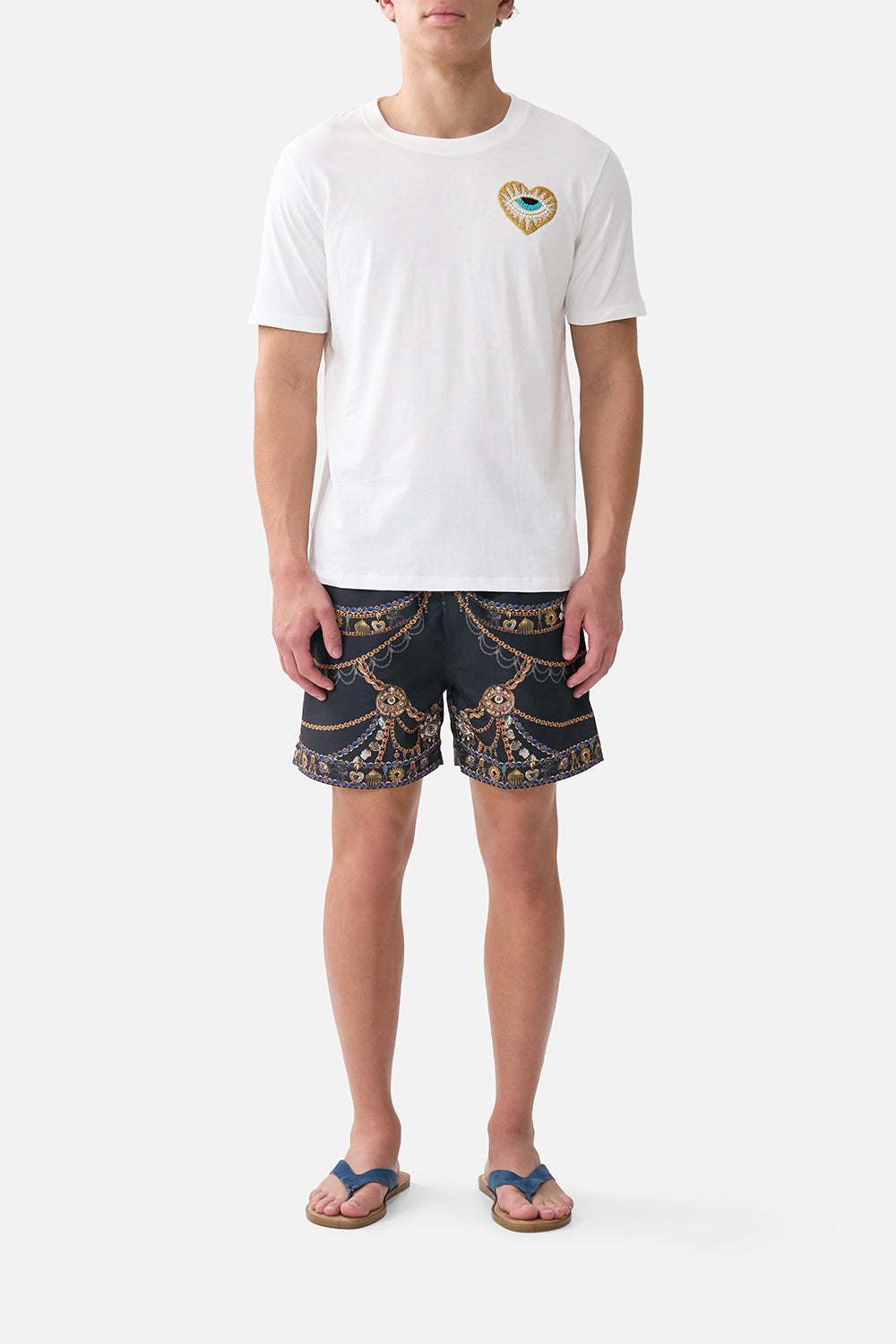 The CAMILLA RELAXED HEAVYWEIGHT CREW NECK TEE AMULETS AND ALCHEMYAMULETS AND ALCHEMY