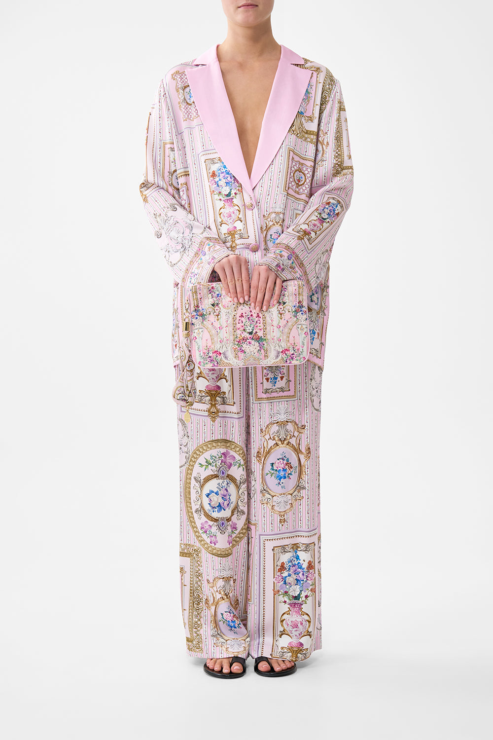 The CAMILLA SCARF CLUTCH PALATIAL PASTELS