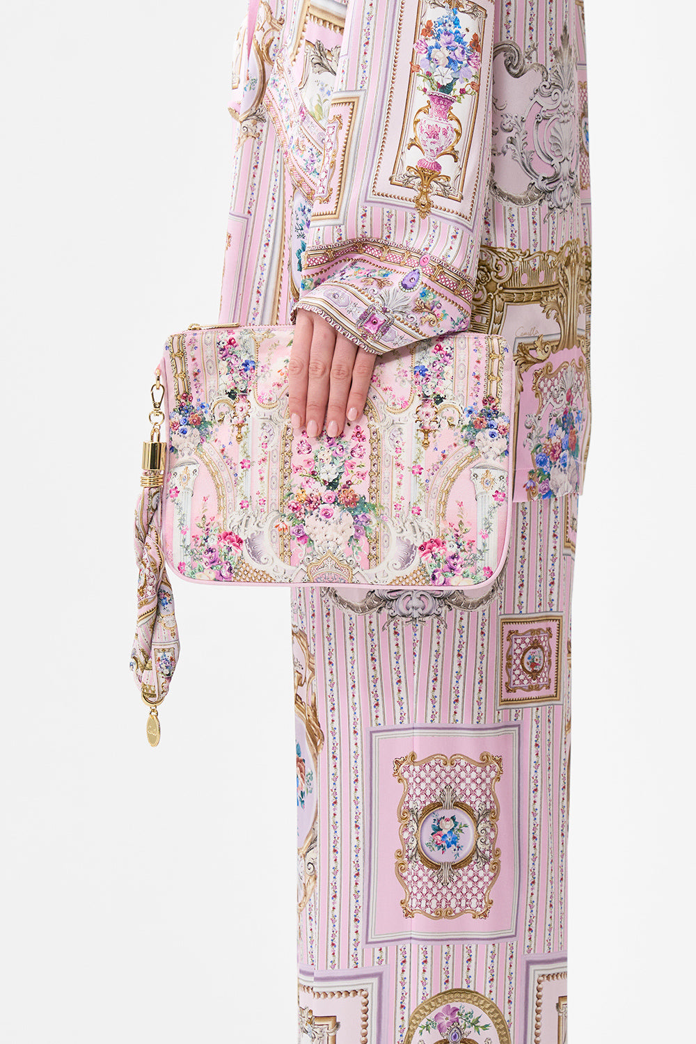 The CAMILLA SCARF CLUTCH PALATIAL PASTELS