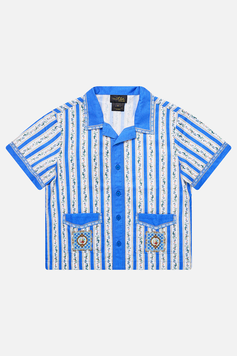 BOYS SHORT SLEEVE CABANA SHIRT OTTOMAN OPULENCE