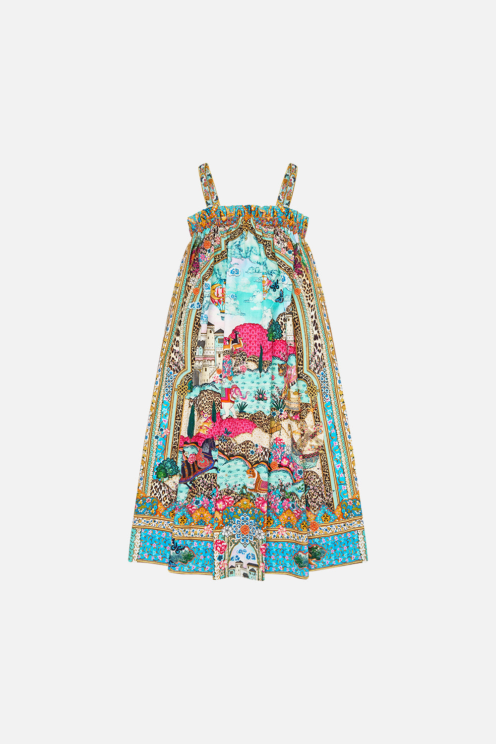 The CAMILLA KIDS WIDE STRAP MAXI SUN DRESS MINIATURE MOMENTSMINIATURE MOMENTS