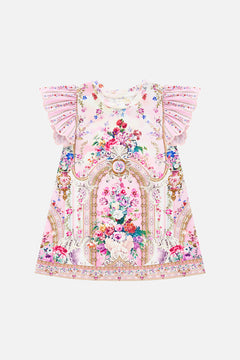 BABIES ANGLAISE SLEEVE TEE DRESS W FLARE HEM PALATIAL PASTELS