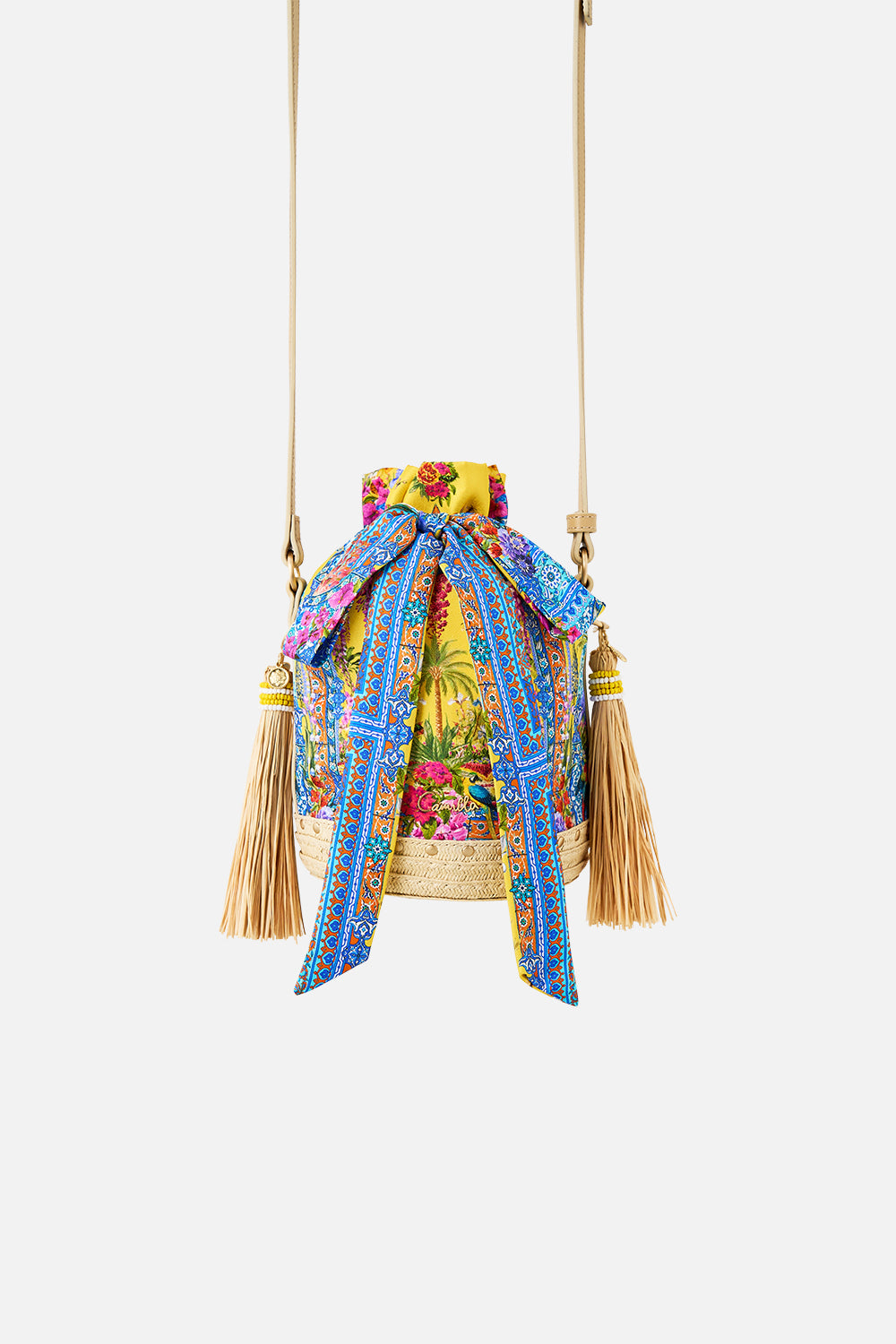 TIE TOP BUCKET BAG WITH TASSELS SULTANAHMET SUMMER