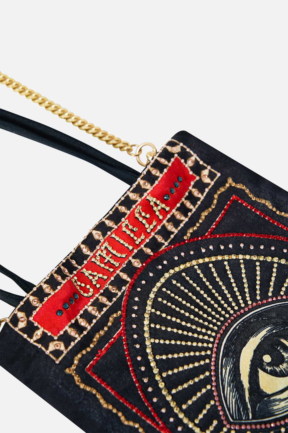 The CAMILLA EMBELLISHED MINI TOTE WITH CHAIN STRAP HIGH CLASS HOOKAH